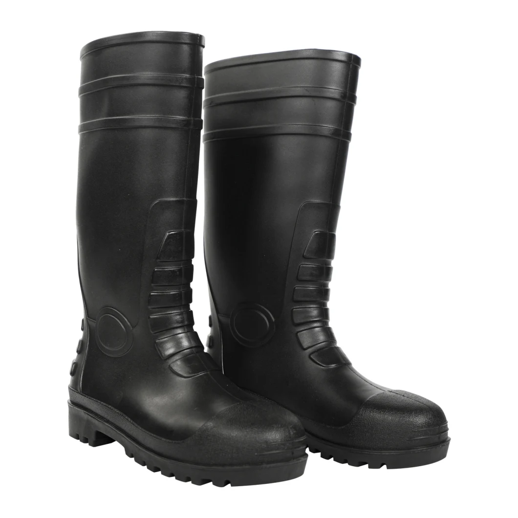 Main Product Factory Wholesales with Steel Toe Cap and Midsoles PVC Rain Boots