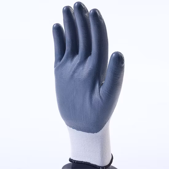 이음매 없는 니트릴 코팅 나일론 폴리에스테르 안전 작업 장갑 Guantes Luvas CE 3121X